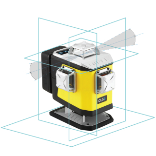 Nivel System CL5B - laser krzyżowy niebieski 4 × 360° 4D ze spadkami Bluetooth